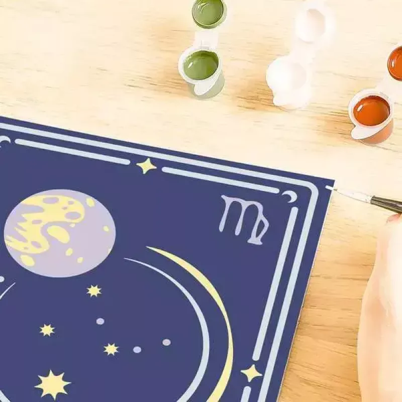 Malset Ravensburger CreArt Virgo Sternzeichen – Modell 23744, Bastelset zum Malen