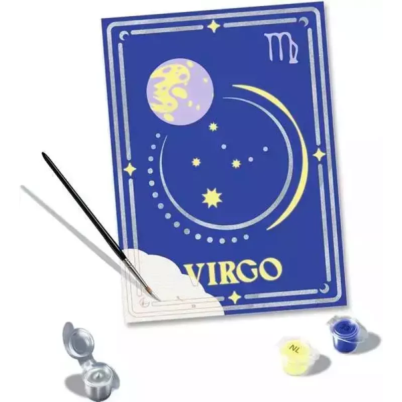 Malset Ravensburger CreArt Virgo Sternzeichen – Modell 23744, Bastelset zum Malen