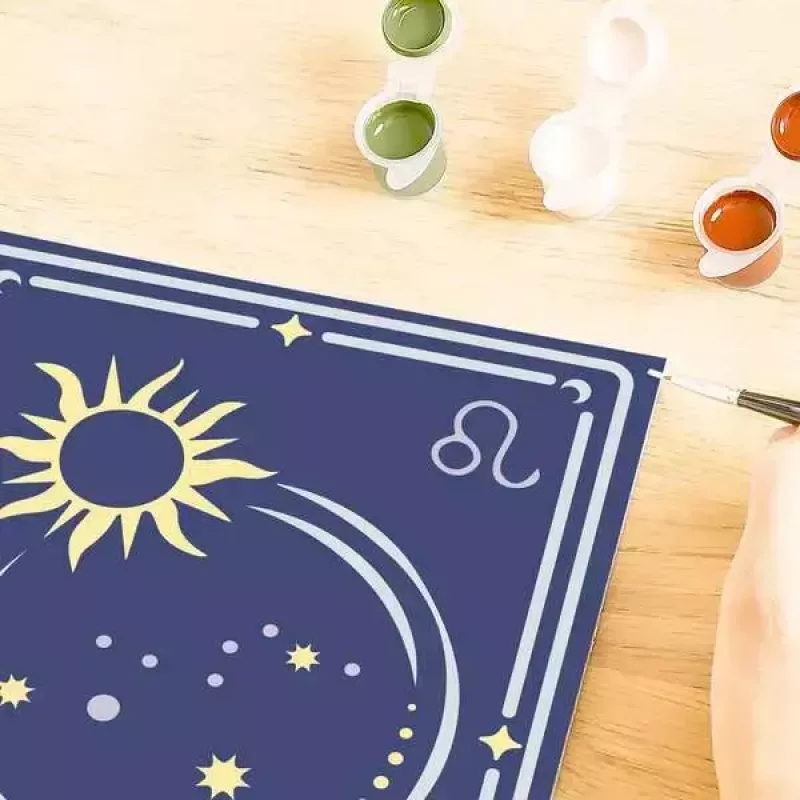 Malen-nach-Zahlen-Set Ravensburger CreArt Sternzeichen Löwe – Malset, Modell 23743
