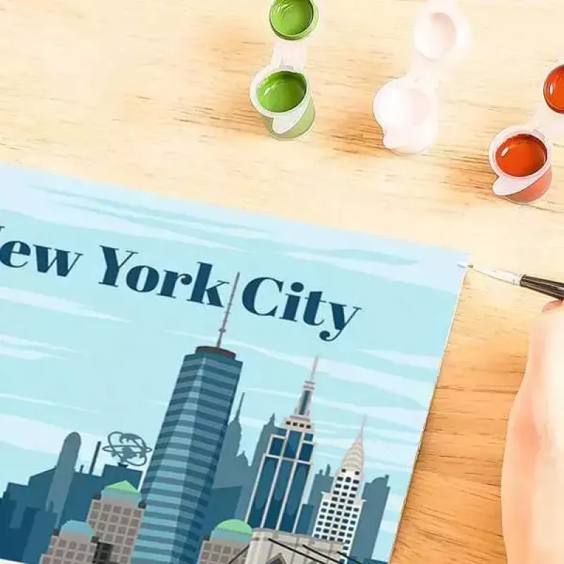 Malset Ravensburger CreArt — Colorful New York City (Mal-nach-Zahlen-Set)