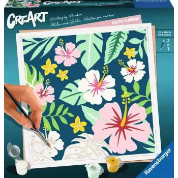 Malset Ravensburger CreArt – Exotische Pflanzen (Modell 23729) Malen nach Zahlen