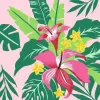 Ravensburger CreArt Tropical Plants Malset, Modell 23728 — Malen-nach-Zahlen-Set