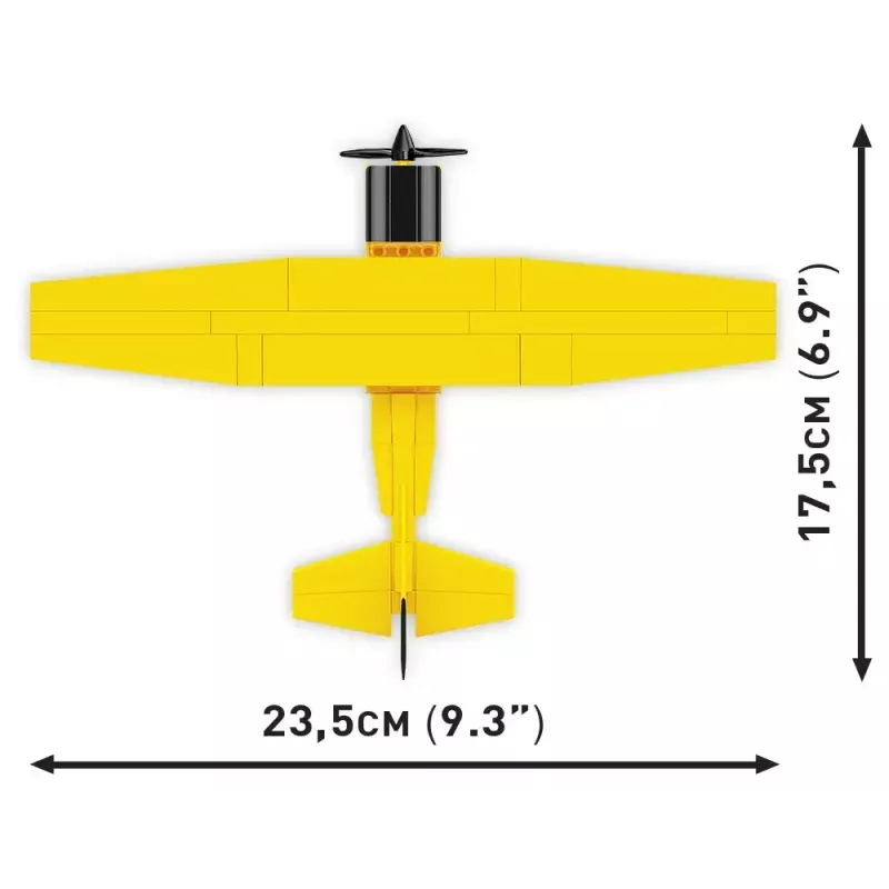 Konstruktionsspielzeug Cobi Cessna 172 Skyhawk gelb Modell 26621 – maßstabsgetreuer Bausatz