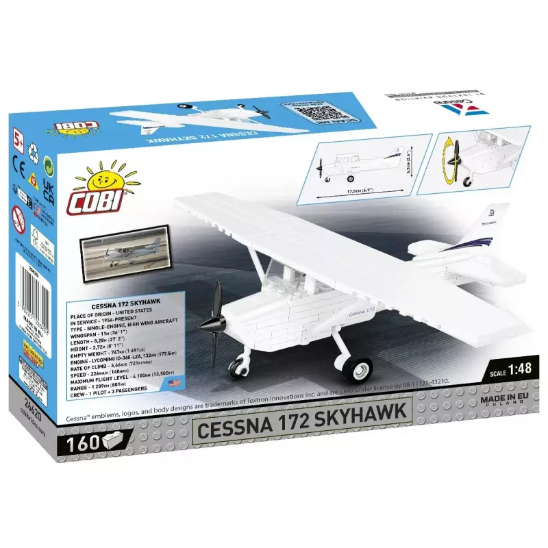 Konstruktionsspielzeug Cobi Cessna 172 Skyhawk Weiß Bausatz