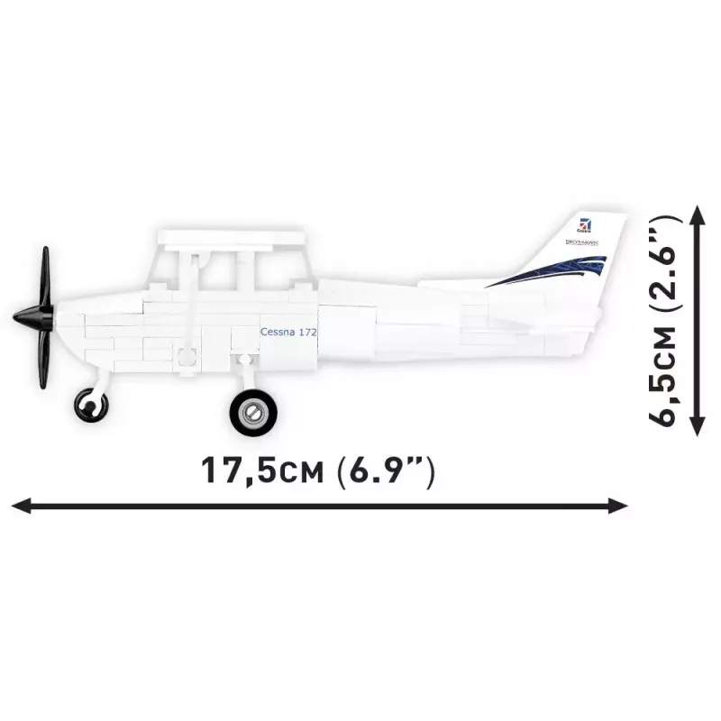 Konstruktionsspielzeug Cobi Cessna 172 Skyhawk Weiß Bausatz