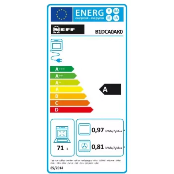 NEFF BX16B Kochgeräte-Set – Zonen-Induktionskochfeld (4 Zonen) + Elektrobackofen (71 L), Glaskeramik, Schwarz