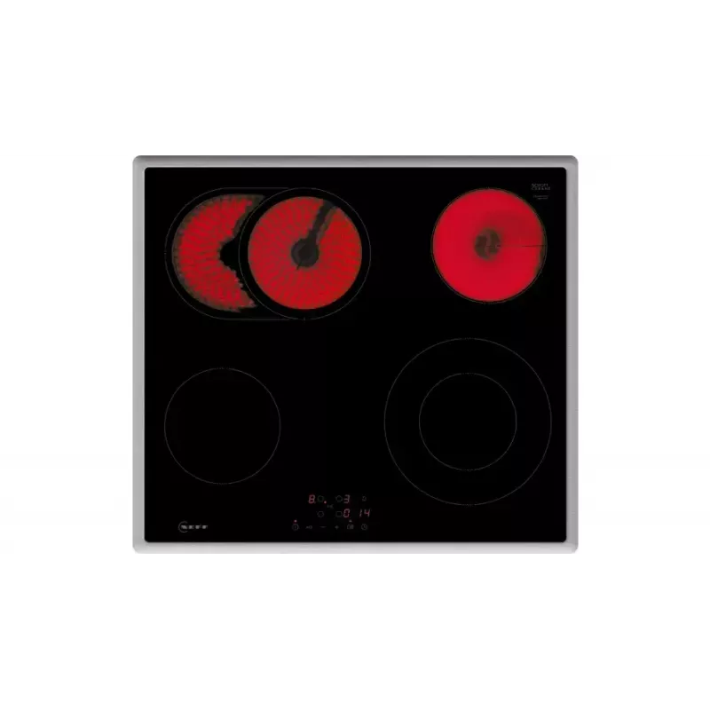 NEFF BX46PB Kochgeräte-Set – Zonen-Induktionskochfeld (4 Zonen) und Elektrobackofen, 71 L, Glaskeramik, schwarz