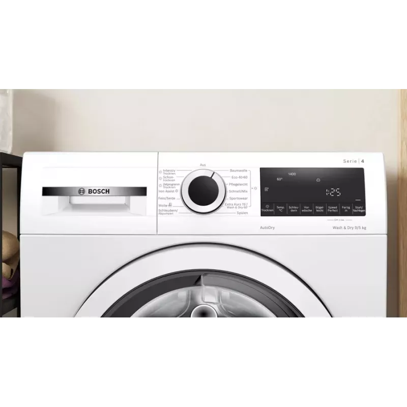 Bosch Serie 4 WNA13441 Waschtrockner freistehend Frontlader Weiß