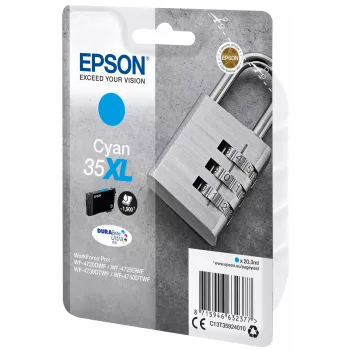 Cartridge Epson Padlock Singlepack Cyan 35XL DURABrite Ultra Ink