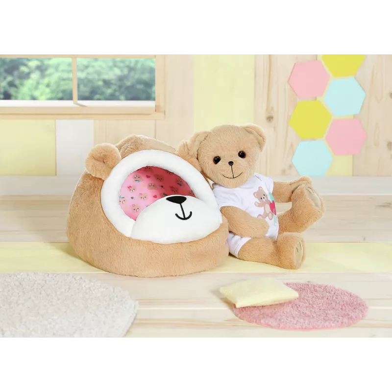Plüsch-Spielhöhle Bär ZAPF creation BABY born — Plüsch-Spielzubehör für Puppen