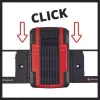 Batterie-Wandhalterung Einhell PXC Schwarz Kompatibilität mit Power X-Change-Akkus