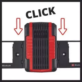 Batterie-Wandhalterung Einhell PXC Schwarz Kompatibilität mit Power X-Change-Akkus