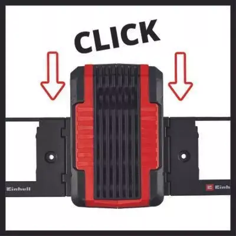 Batterie-Wandhalterung Einhell PXC Schwarz Kompatibilität mit Power X-Change-Akkus