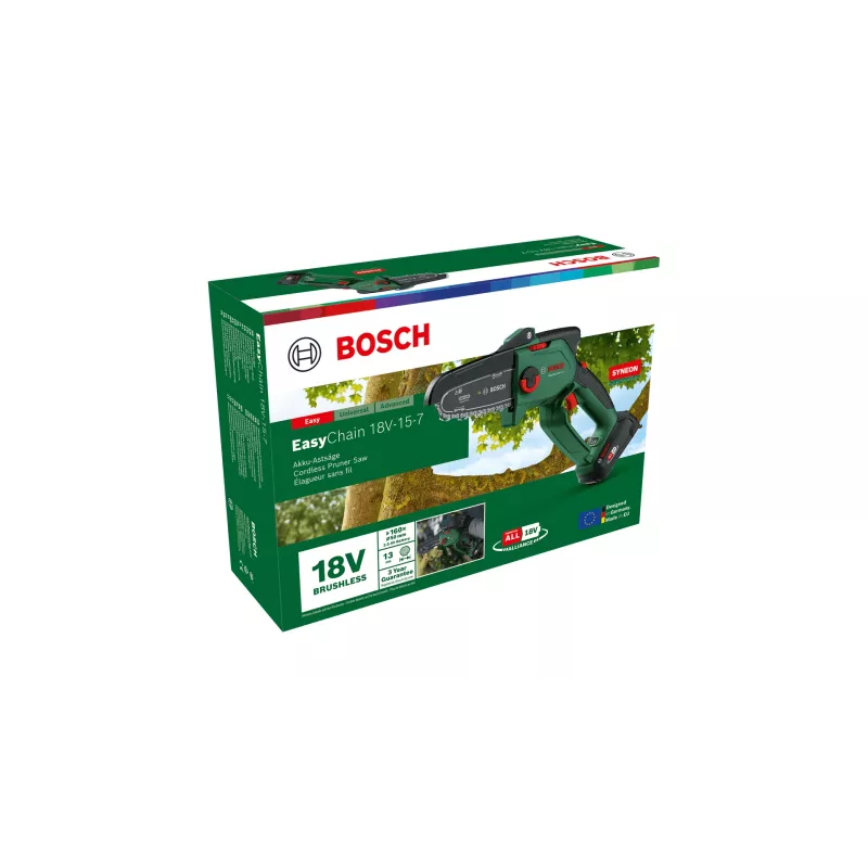 Bosch EasyChain 18V-15-7 Schwarz, Grün