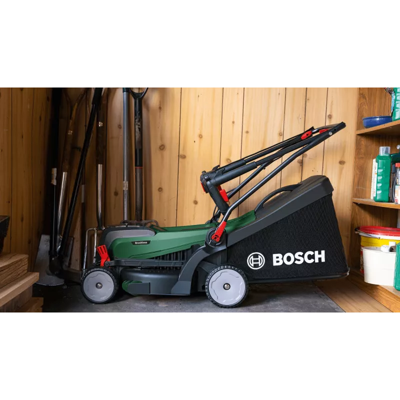 Bosch 37-550 Rasenmäher mit Radantrieb Akku Schwarz, Grün