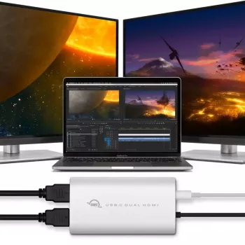 USB-Grafikadapter OWC CADPDL2HDMI 3840 x 2160 Pixel Silber
