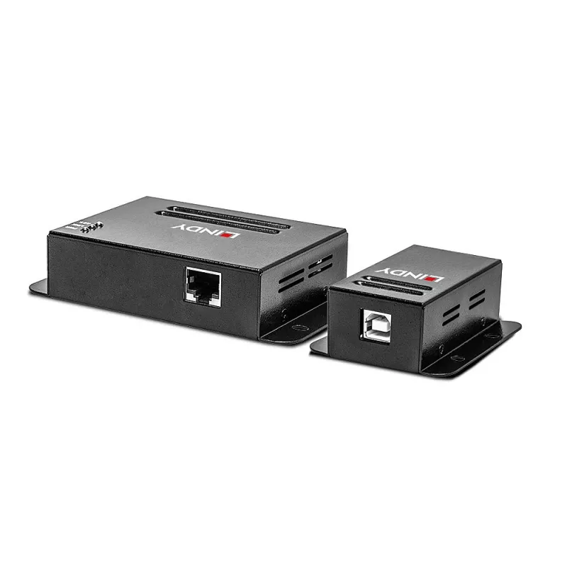 Lindy 50m 4-Port USB 2.0 Cat.6 Extender, Netzwerk-Sender & -Empfänger, 50 m, 480 Mbit/s, Cat5, Cat5e, Cat6, NS1021, Phosphorbronze