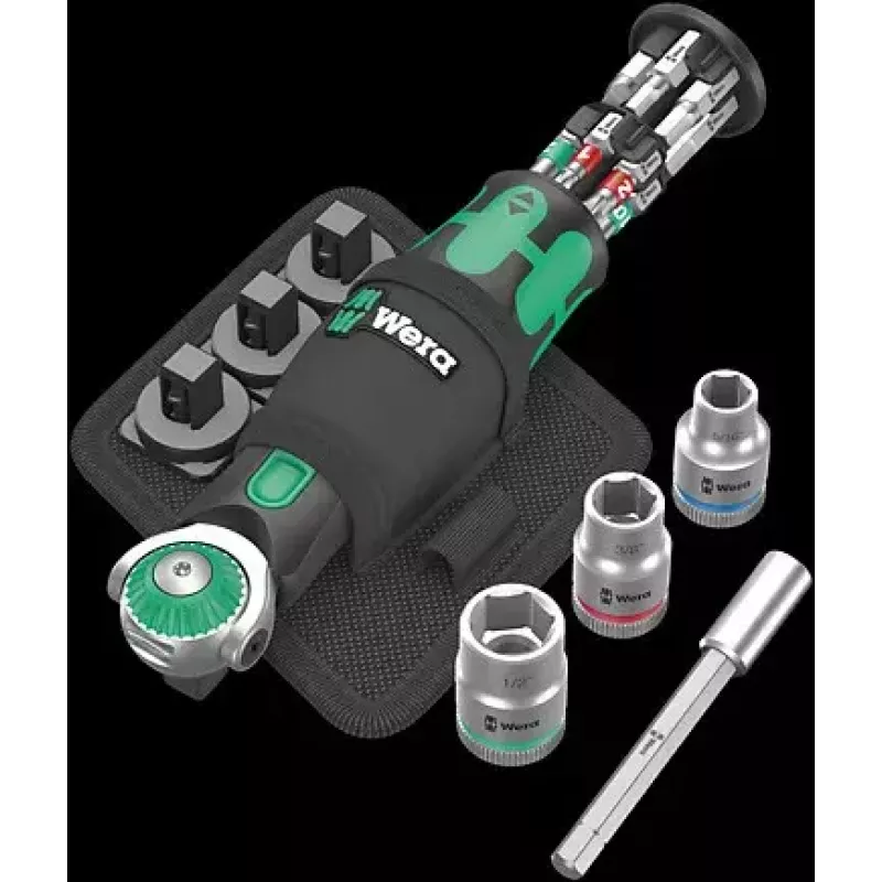 Wrench Ratchet Wera 05004283001 18 pcs Schwarz Grün