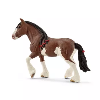 schleich FARM WORLD Clydesdale-Stute, 3 Jahr(e), Bauernhoftiere / Bauernhofspielzeug, Pferde, Mehrfarbig, Kunststoff, 1 Stück