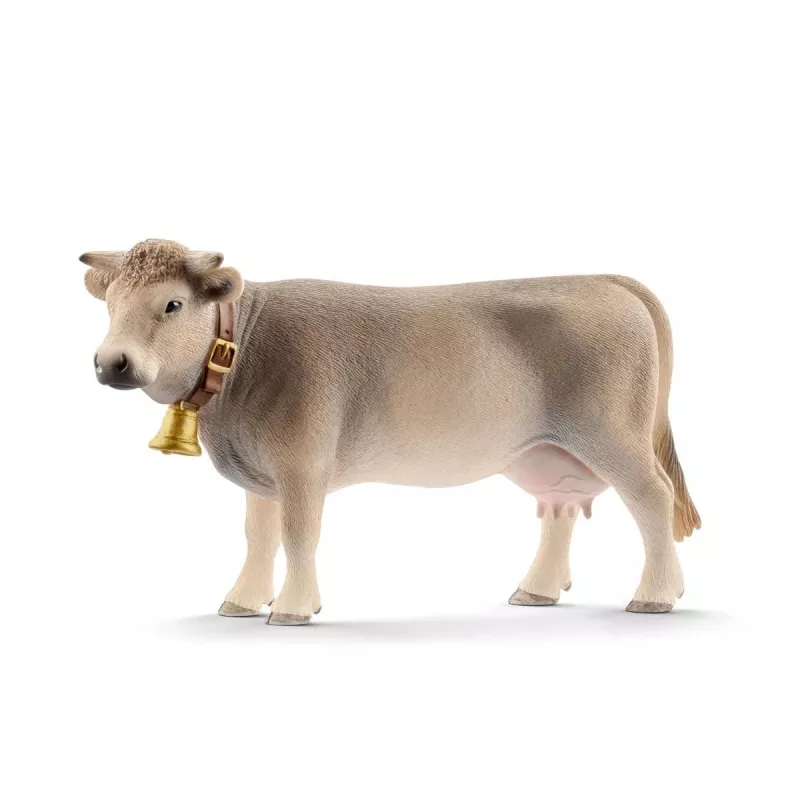 schleich FARM WORLD Braunvieh-Kuh, 3 Jahre, Bauernhof, Bauernhoftiere / Bauernhofspielzeug, Mehrfarbig, Kunststoff, 1 Stück