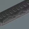Wera 05150110001 37-tlg. Knarren-Satz aus Stahl, Schwarz/Grün