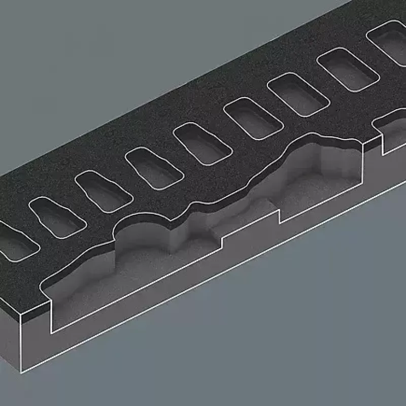 Wera 05150110001 37-tlg. Knarren-Satz aus Stahl, Schwarz/Grün