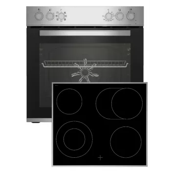Beko BBUE12020X Kochgeräte-Set Keramik-Kochfeld Elektro