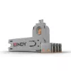 Portblocker Lindy USB Port Blocker Packung mit 4 Stück Farbcode Orange