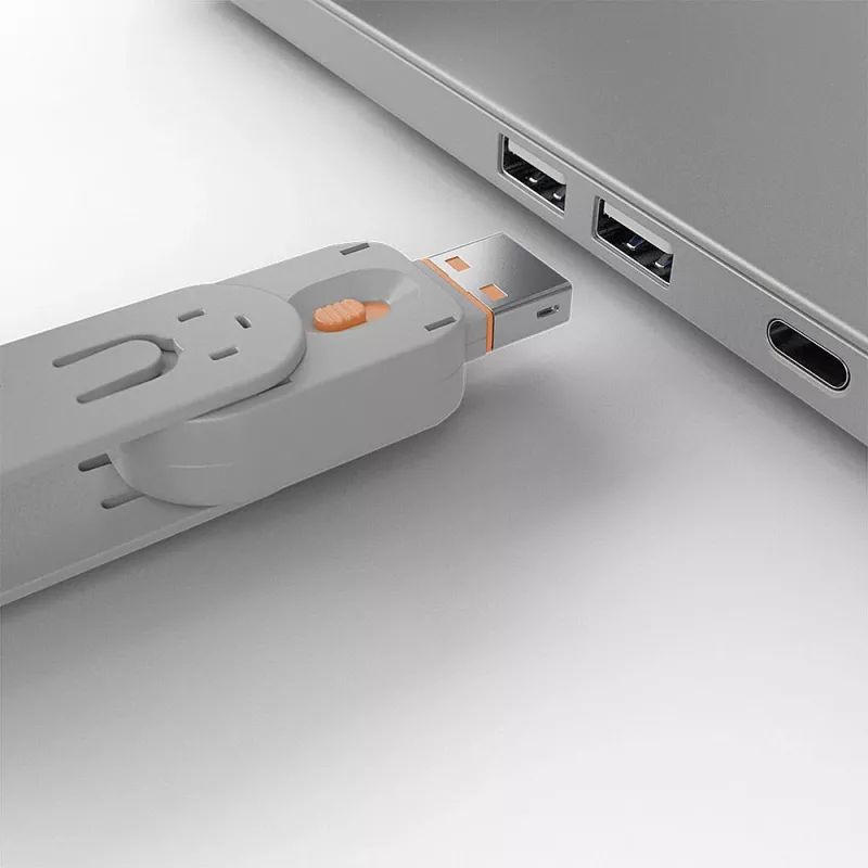 Portblocker Lindy USB Port Blocker Packung mit 4 Stück Farbcode Orange
