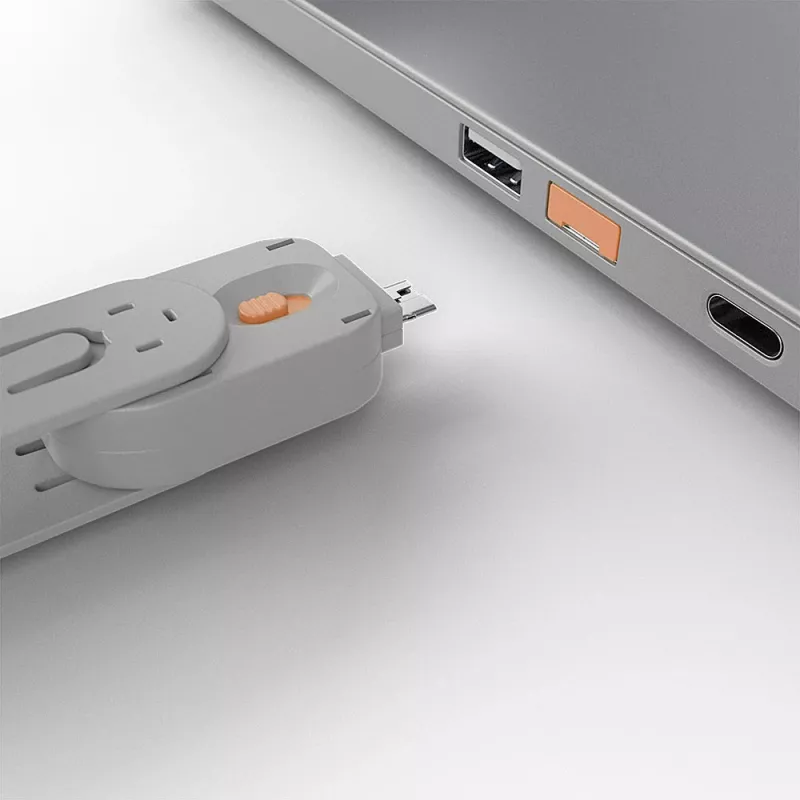 Portblocker Lindy USB Port Blocker Packung mit 4 Stück Farbcode Orange
