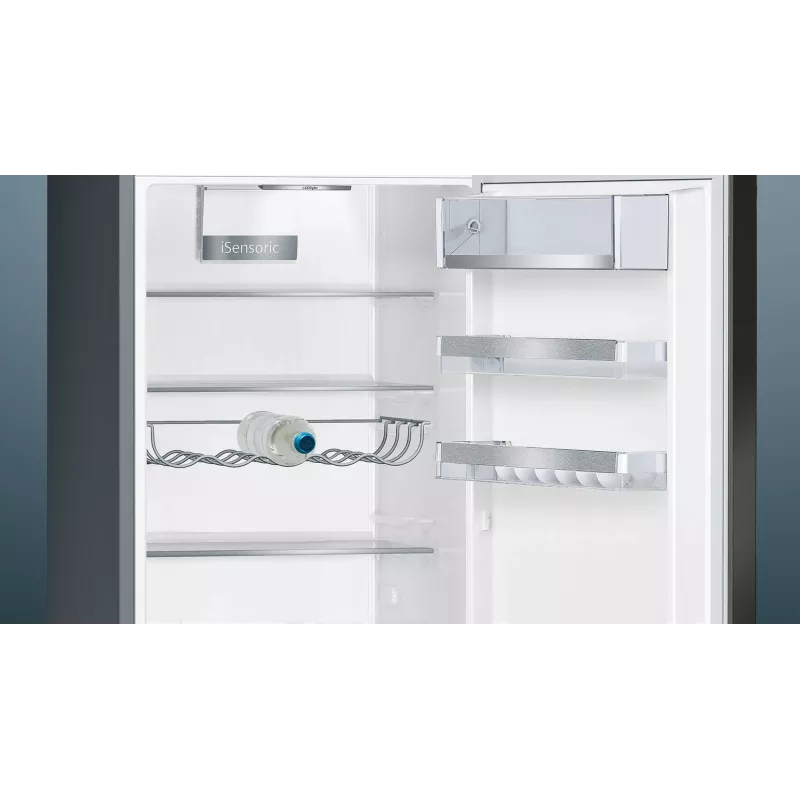 Siemens iQ500 KG39E8XBA Kühl-Gefrierkombination Freistehend 343 L Schwarz, Edelstahl