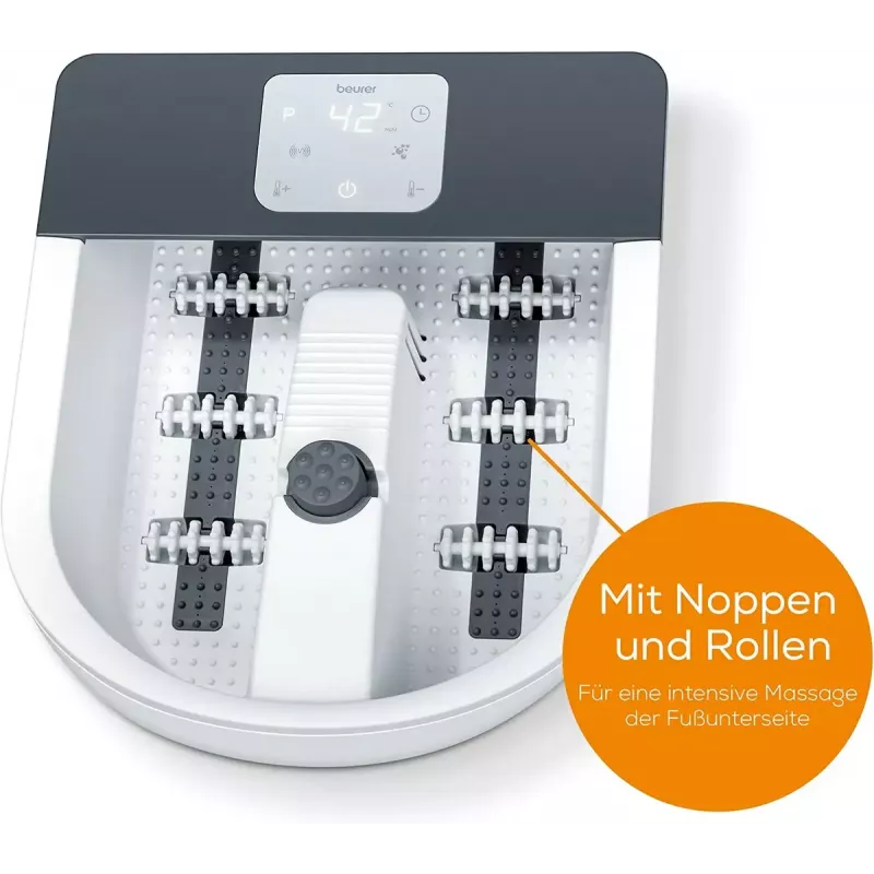 Fußsprudelbad Beurer FB 60 – elektrisches Fußbad, weiß/grau