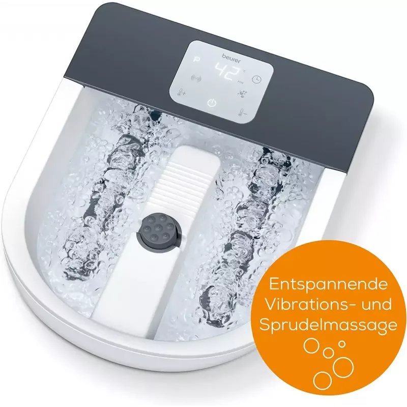 Fußsprudelbad Beurer FB 60 – elektrisches Fußbad, weiß/grau