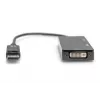 DIGITUS ASSMANN DisplayPort-Adapterkabel, DP - HDMI+DVI+VGA M-F/F/F, 20 cm 3-in-1-Multimediakabel, CE, Schwarz
