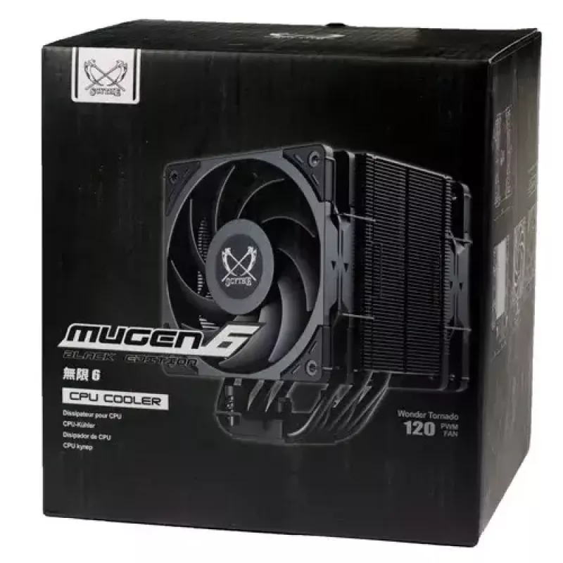 Fan Scythe Mugen 6 Dual Fan Schwarz Edition 12 cm 300-2000 RPM