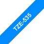 Labelband Brother TZe535 12mm Weiß auf Blau