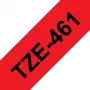 Laminierband Brother TZe461 36 mm Schwarz auf Rot