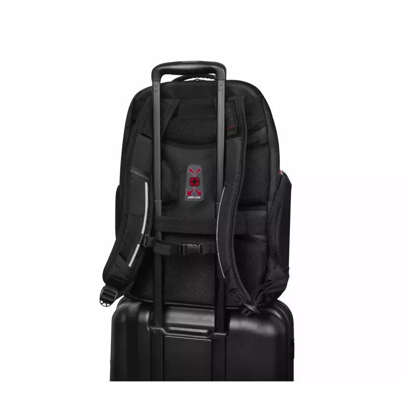 Casual-Rucksack Wenger SwissGear Meteor Schwarz Polyester PVC rPET