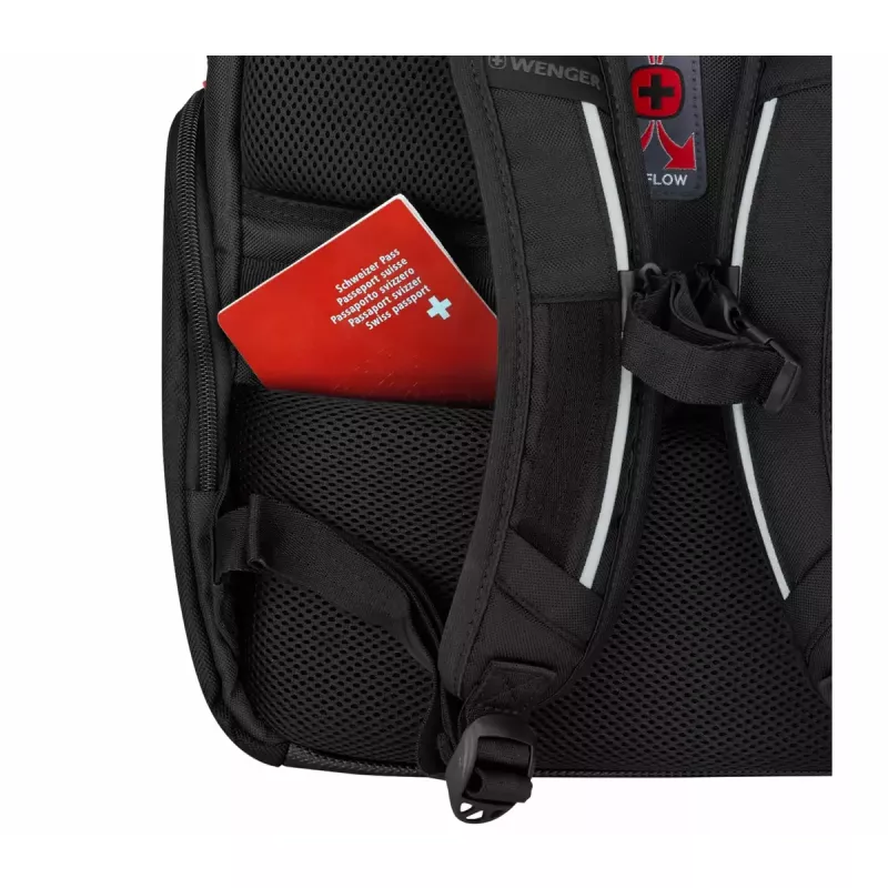 Casual-Rucksack Wenger SwissGear Meteor Schwarz Polyester PVC rPET