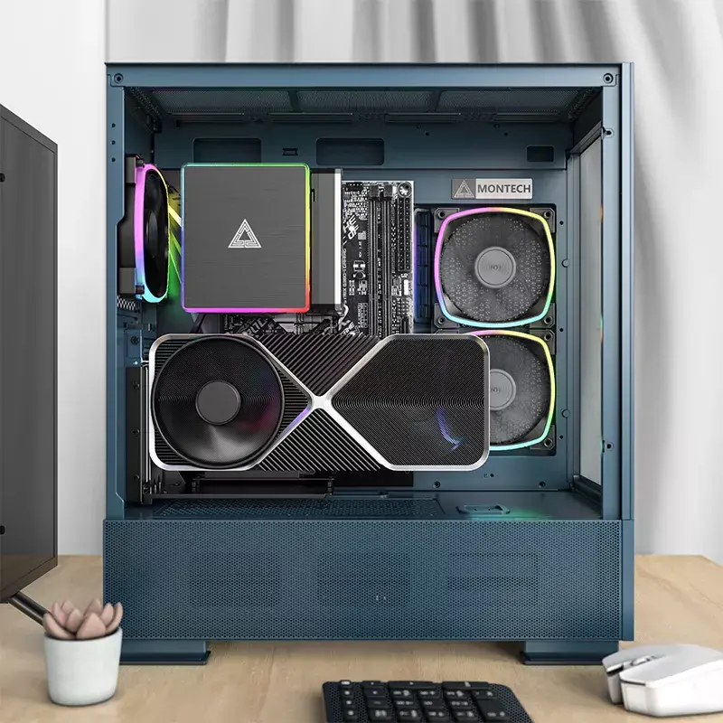 PC-Gehäuse Montech SKY TWO Midi Tower Blau