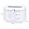 Fritteuse Clatronic FR 3771 2,5 L 1800 W Weiß