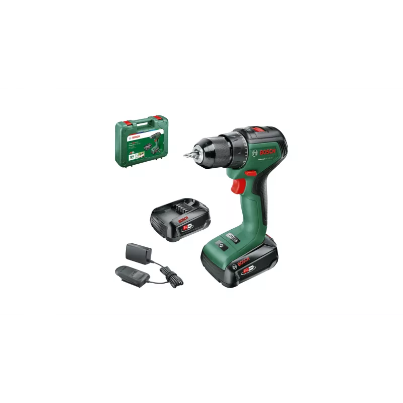 Bosch UniversalBohrschrauber 18V-60 1900 U/min Schlüssellos 1,3 kg Schwarz, Grün