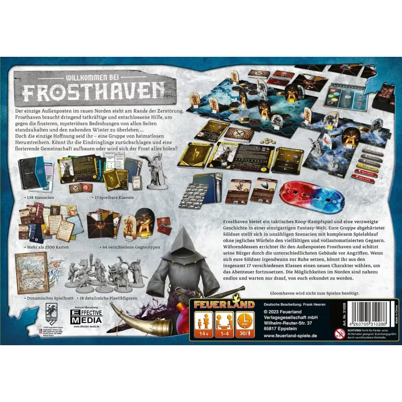 Brettspiel Pegasus Spiele Frosthaven — Strategie, 30 min Spieldauer, ab 14 Jahren