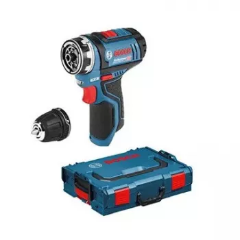 Bosch GSR 12V-15 FC Professional Schlüssellos 600 g Schwarz, Blau