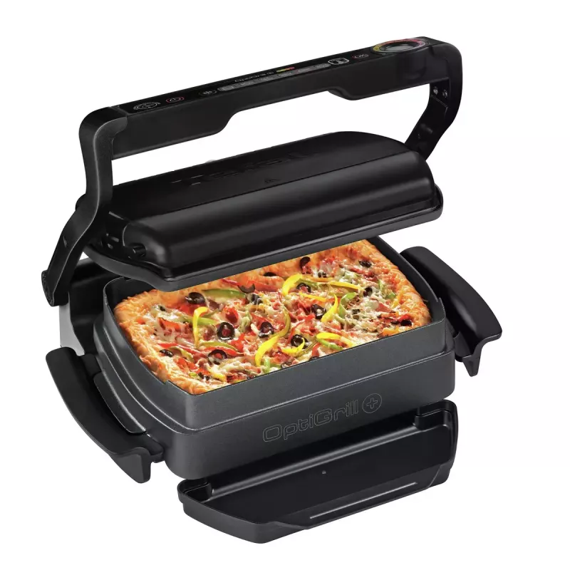 Kontaktgrill Tefal GC7148 — 2000 W, Edelstahlgehäuse, rechteckig, einstellbarer Thermostat, Grillrost-Oberfläche, 365×365×175 mm