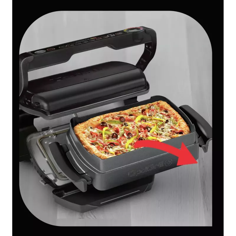 Kontaktgrill Tefal GC7148 — 2000 W, Edelstahlgehäuse, rechteckig, einstellbarer Thermostat, Grillrost-Oberfläche, 365×365×175 mm