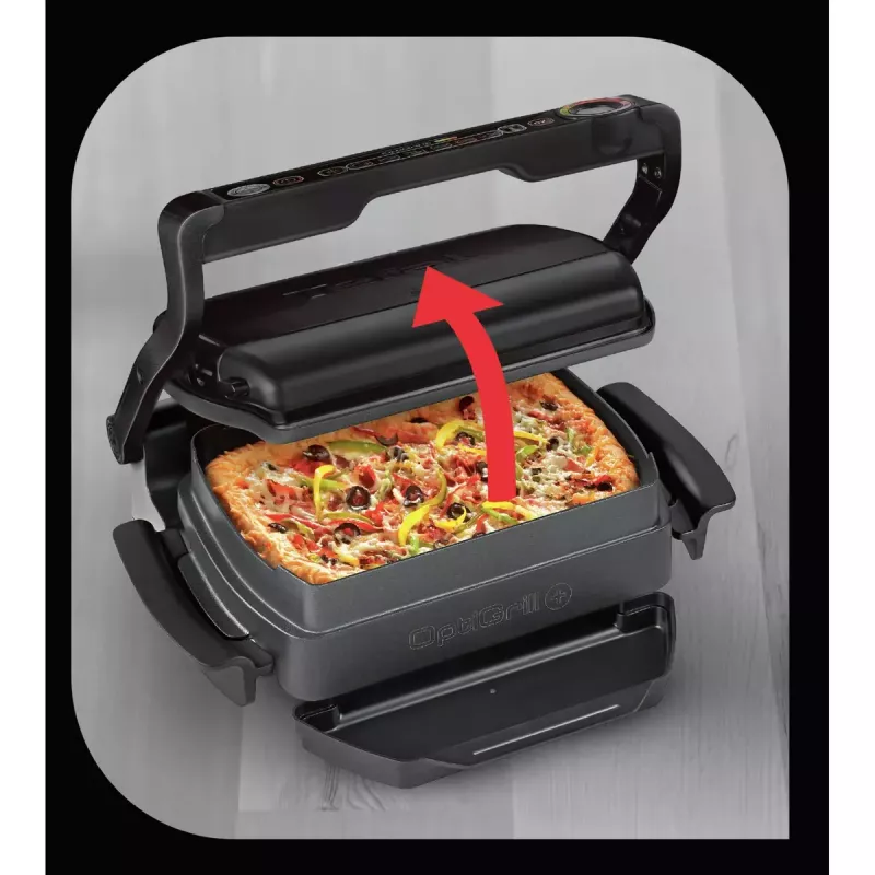 Kontaktgrill Tefal GC7148 — 2000 W, Edelstahlgehäuse, rechteckig, einstellbarer Thermostat, Grillrost-Oberfläche, 365×365×175 mm