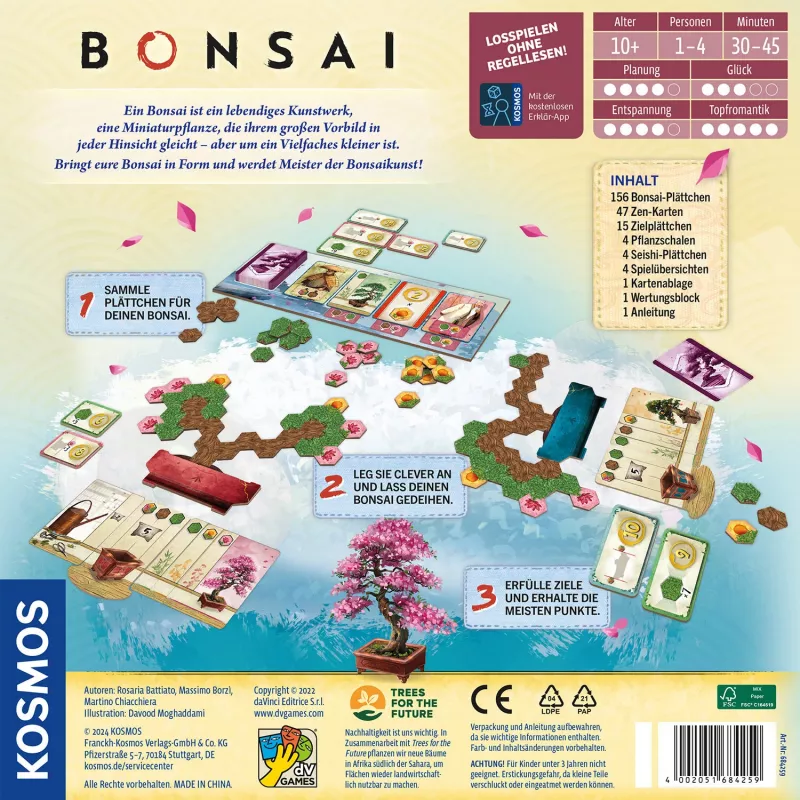 Kosmos Bonsai Brettspiel Familie