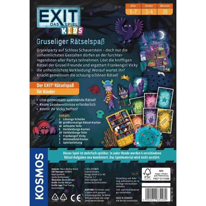 Kosmos 45496886 Brett-/Kartenspiel 20 min Brettspiel Puzzle