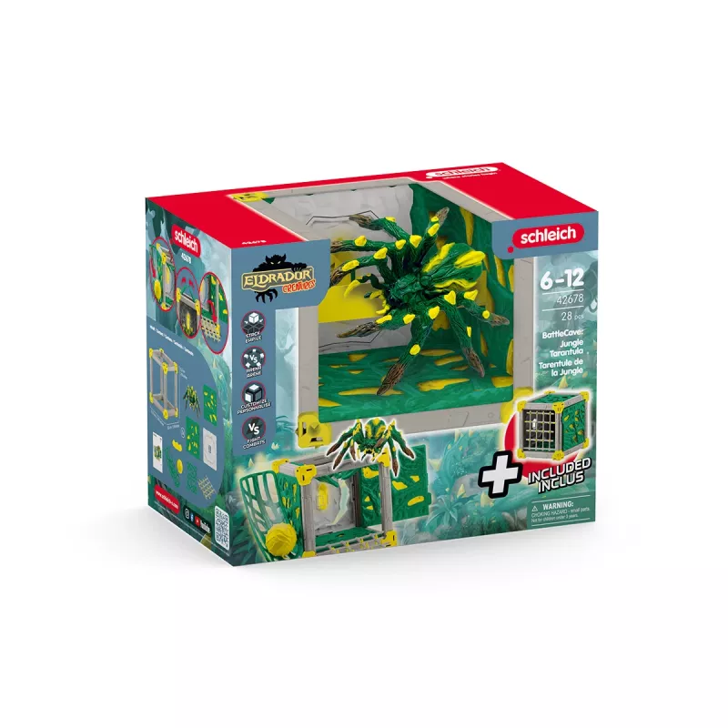 schleich BattleCave Dschungel-Tarantel, Tier, Monster und Drachen, BattleCave, 7 Jahr(e), Mehrfarbig, Kunststoff